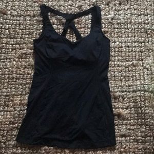 Black lululemon workout top